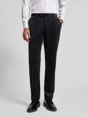 Spodnie garniturowe o kroju slim fit z aksamitu MCNEAL