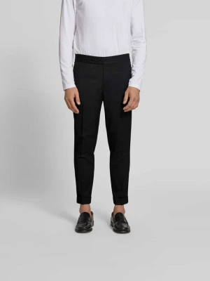 Spodnie garniturowe o kroju slim fit z dodatkiem wełny Filippa K Czarny