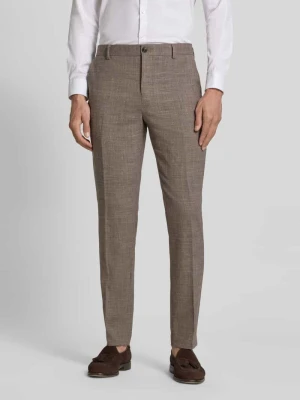 Spodnie garniturowe o kroju slim fit z dodatkiem wełny model 'SLIM-OASIS' Selected Homme