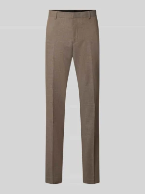 Spodnie garniturowe o kroju slim fit z dodatkiem wełny model 'ULTIMATE' s.Oliver Jasnobrązowy