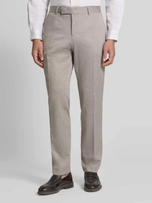 Spodnie garniturowe o kroju slim fit z dodatkiem wiskozy model 'H-Genius-J-263' Boss Beżowy