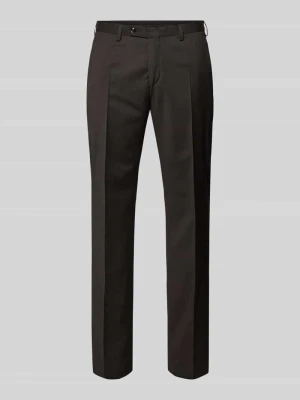 Spodnie garniturowe o kroju slim fit z kantami model 'Move Apollo' Digel