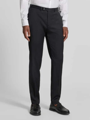 Spodnie garniturowe o kroju slim fit z kantami model 'Move Apollo' Digel Czarny