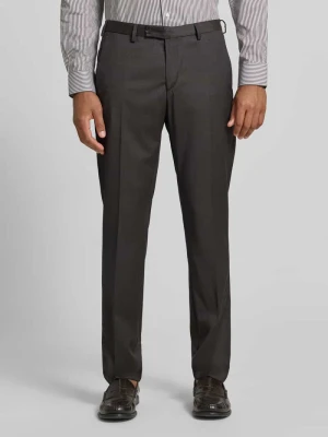 Spodnie garniturowe o kroju slim fit z kantami model 'Move Apollo' Digel