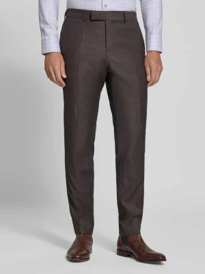Spodnie garniturowe o kroju slim fit z mieszanka żywej wełny model 'H-Genius-MM-264' Boss
