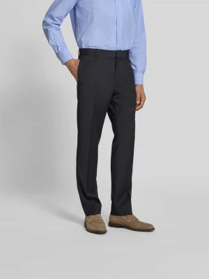 Spodnie garniturowe o kroju slim fit z mieszanki wełny Filippa K Ciemnoniebieski