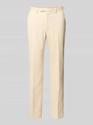 Spodnie garniturowe o kroju slim fit z zakładkami w pasie MCNEAL
