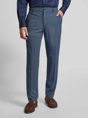 Spodnie garniturowe o kroju slim fit ze wzorem na całej powierzchni model ‘SLIM LIAM’ Selected Homme