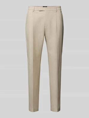 Spodnie garniturowe o kroju straight fit z domieszką wiskozy model 'SALTO' CINQUE