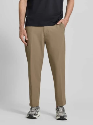 Spodnie garniturowe o kroju tapered fit z łatwego w prasowaniu materiału Model 'T_CONVERT' BOSS Green