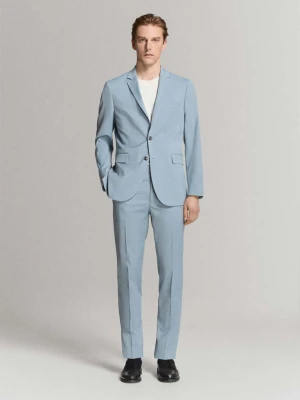 Spodnie garniturowe París super slim fit błękitny - Mężczyzna - - MANGO MAN