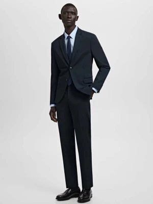 Spodnie garniturowe París super slim fit ciemnogranatowy - Mężczyzna - - MANGO MAN