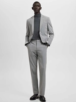 Spodnie garniturowe París super slim fit szary - Mężczyzna - - MANGO MAN