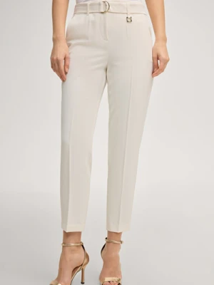 Spodnie garniturowe Penja w kolorze złamanej bieli Joop