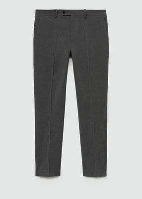 Spodnie garniturowe slim fit z tkaniny stretch mango man