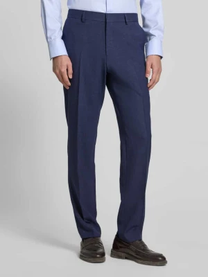 Spodnie garniturowe w kroju regular fit z dodatkiem wełny model 'LENNON' Boss