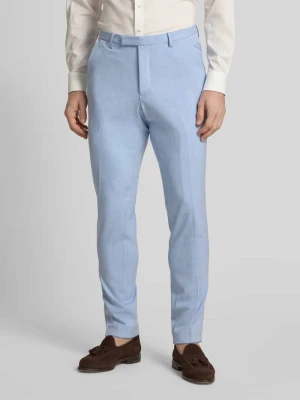 Spodnie garniturowe w kroju slim fit ze strukturalnym wzorem MCNEAL