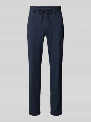 Spodnie garniturowe w kroju slim fit ze sznurkiem w talii model 'GENIUS' Boss