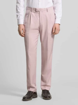 Spodnie garniturowe w kroju straight fit z zaprasowanym kantem MCNEAL
