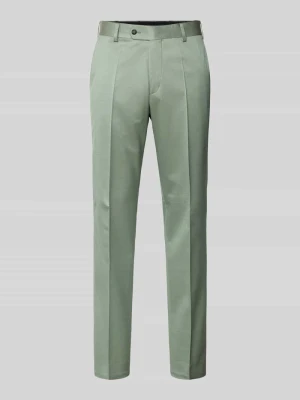 Spodnie garniturowe z francuskimi wpuszczanymi kieszeniami i kantami Wilvorst