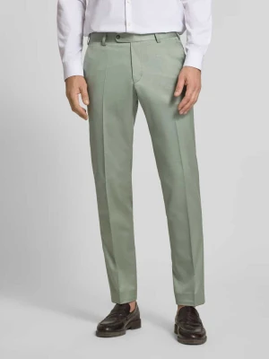 Spodnie garniturowe z francuskimi wpuszczanymi kieszeniami i kantami Wilvorst