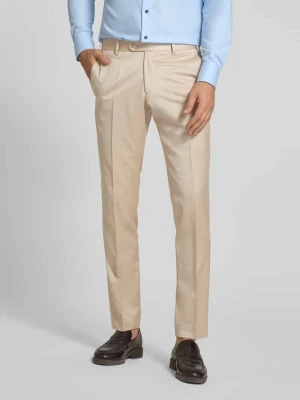 Spodnie garniturowe z francuskimi wpuszczanymi kieszeniami i kantami Wilvorst