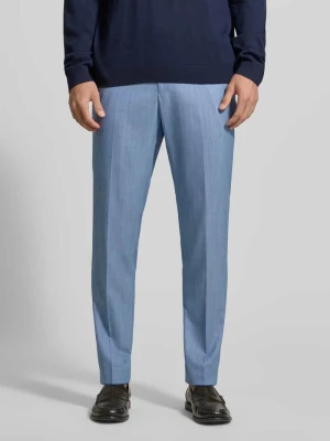 Spodnie garniturowe z mieszanki wełny dziewiczej z zaprasowanymi kantami Pierre Cardin