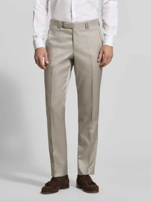 Spodnie garniturowe z mieszanki wełny z kantami Wilvorst