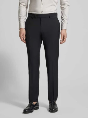 Spodnie garniturowe z mieszanki żywej wełny z kantami HECHTER PARIS