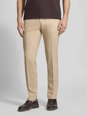 Spodnie garniturowe z Mieszanki żywej wełny z Kieszenie z wypustkami na Tylna, lamowana kieszeń Digel