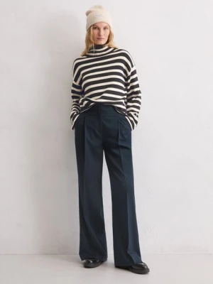 Spodnie garniturowe z szeroką nogawką Marc O'Polo