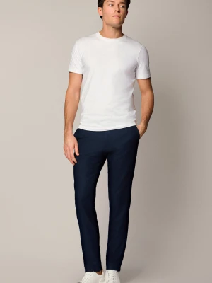 Spodnie Granatowe z Elastycznym Pasem Ignacio Lancerto