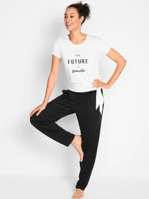 Spodnie haremki z wiskozy bonprix