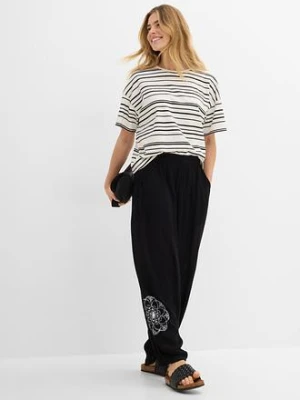 Spodnie haremki z wiskozy bonprix