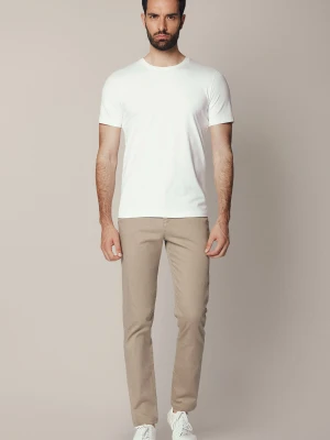 Spodnie Jasnobeżowe 2 Chino z Bawełną Monaco Lancerto