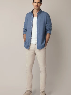 Spodnie Jasnobeżowe 2 Chino z Elastycznym Pasem z Bawełną Mikkeli Lancerto