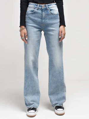 Spodnie jeans damskie jasnoniebieskie wide Atrea 174 BIG STAR