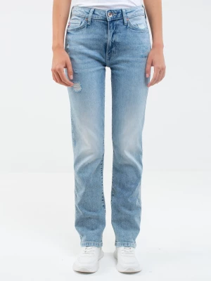 Spodnie jeans damskie z przetarciami Myrra 169 BIG STAR