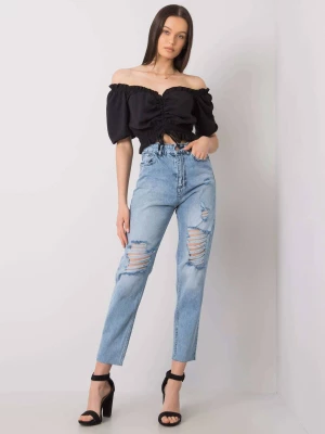 Spodnie jeans jeansowe jasny niebieski Lose jeans