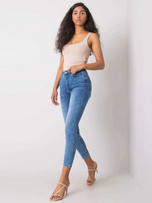 Spodnie jeans jeansowe niebieski Lose jeans