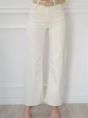 Spodnie jeans wide leg beż Ilon Cocomoda.pl - odzież damska, sukienki, buty, dodatki