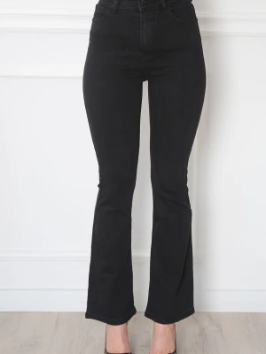 Spodnie jeans wysoki stan dzwony czarne Matery Cocomoda.pl - odzież damska, sukienki, buty, dodatki