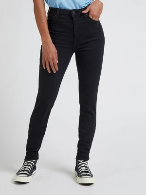 Spodnie jeansowe damskie LEE SCARLETT HIGH BLACK RINSE