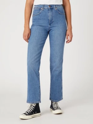 Spodnie jeansowe damskie WRANGLER WILD WEST MID BLUE