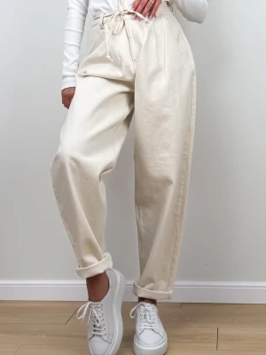 Spodnie Jeansowe Kremowe Neat ClothStore