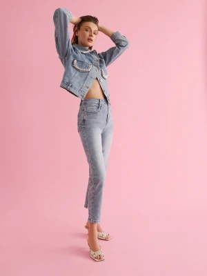 Spodnie jeansowe o kroju mom slim fit TARANKO