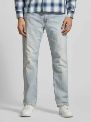 Jeansy o kroju tapered fit z mieszanki bawełny i lnu model '502®' Levi's®