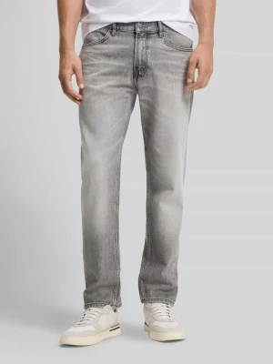 Spodnie jeansowe o prostych nogawkach w kroju regular fit z mieszanki bawełny z domieszką lyocellu model 'RE.MAINE-2-BO' Boss Jasnoszary