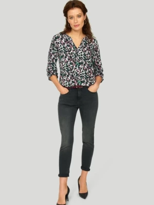 Spodnie jeansowe slim-fit, ciemnoszare