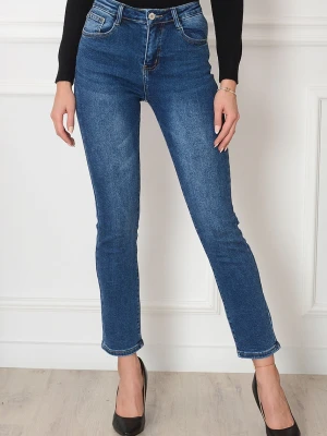 Spodnie jeansowe tapered leg ciemny jeans Iman Cocomoda.pl - odzież damska, sukienki, buty, dodatki